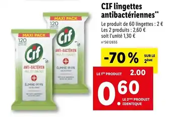 CIF lingettes antibactériennes