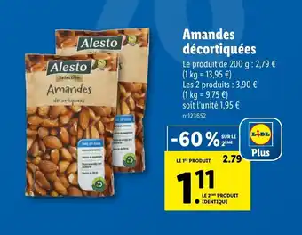 Lidl Amandes décortiquées offre