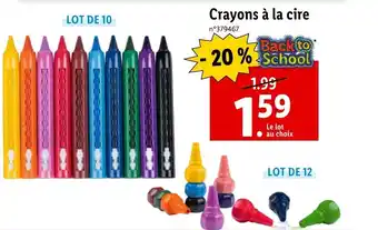 Lidl Crayons à la cire offre