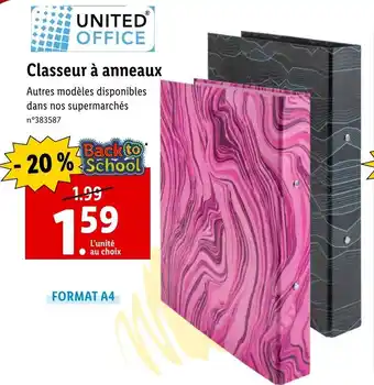 Lidl Classeur à anneaux offre