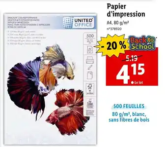 Lidl Papier d'impression offre