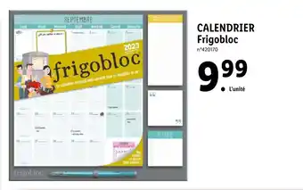 CALENDRIER frigobloc