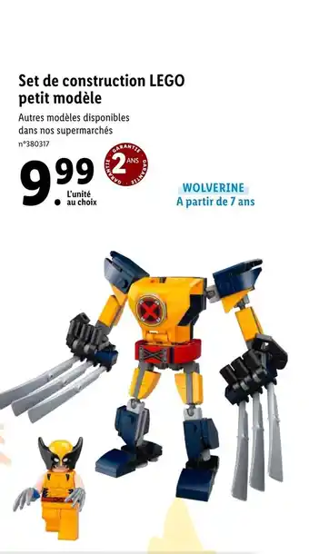 Lidl LEGO set de construction LEGO petit modèle offre