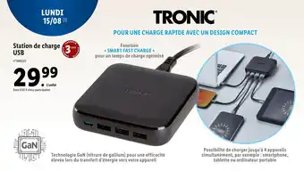 Lidl Statio de charge USB offre