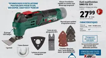 Lidl Outil multifonction SANS FIL 12 V offre