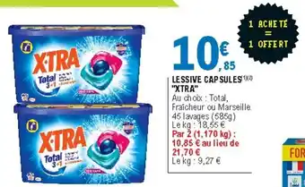 E.Leclerc Lessive Capsules Xtra offre