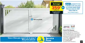 Castorama Portail PVC Queyras offre