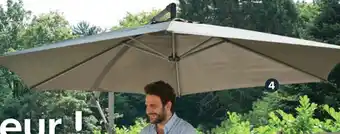 Castorama Parasol déporté Malta offre