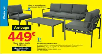 Castorama Salon bas de jardin Bora Bora offre