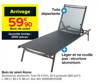 Castorama Bain de soleil Alona offre