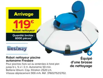 Castorama Robot nettoyeur piscine autonome Fresbee offre