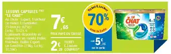 E.Leclerc Lessive Capsules Le Chat offre