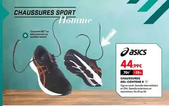 Sport 2000 Chaussures gel-contend 8 asics offre