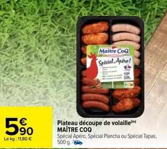 Carrefour Market Maître Coq Plateau Decoupe de Volaille offre
