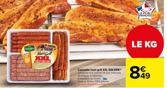Carrefour Market Caissette Maxi Grill XXL Socopa offre