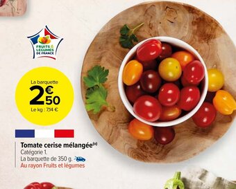 Carrefour Market Tomate Cerise mélangée offre