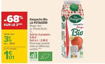 La potagère gaspacho bio