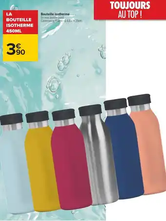 Carrefour Bouteille isotherme offre