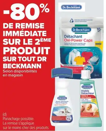 Carrefour Dr beckmann bon plan sur tout dr beckmann offre