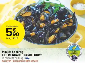 Carrefour Market Filière qualité carrefour moules de corde offre