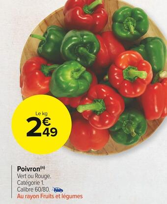 Carrefour Market Poivron offre