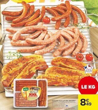 Carrefour Market Socopa caissette maxi grill xxl offre