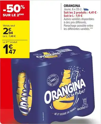 Carrefour Market Orangina orangina offre