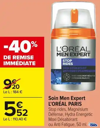 Carrefour Market L’oréal paris soin men expert offre