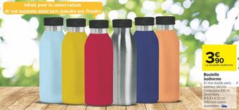 Carrefour Market Bouteille isotherme offre