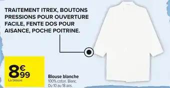 Carrefour Market Blouse blanche offre