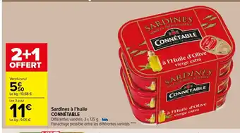 Carrefour Market Connetable Sardines à l'Huile offre