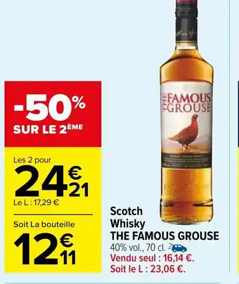 Carrefour Market The famous Grouse Scotch Whisky offre