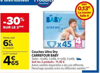 Carrefour Market Carrefour Baby Couches Ultra Dry offre