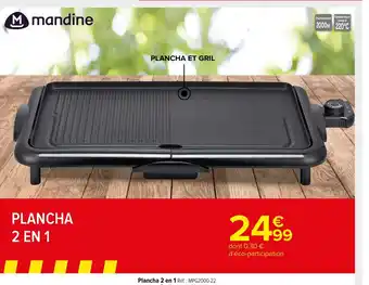 Carrefour Market Mandine Plancha 2 En 1 offre