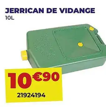 Carter-Cash Jerrican de vidange offre