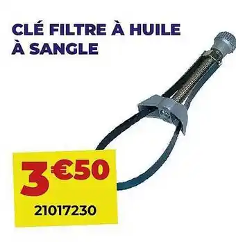 Clé filtre à huile à sangle