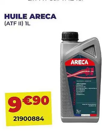 Carter-Cash Huile areca offre