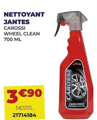 Carter-Cash Nettoyant jantes carossi wheel clean 70 ml offre