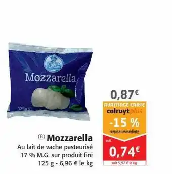 Colruyt Mozzarella offre