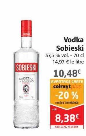 Colruyt Vodka sobieski offre