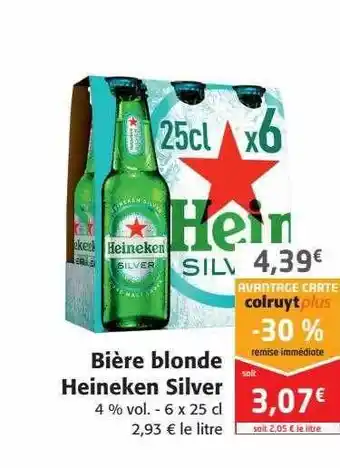 Bière blonde heineken silver