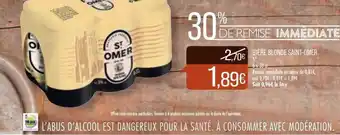 Match Bière blonde saint-omer offre