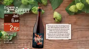 Match Bière victoria offre