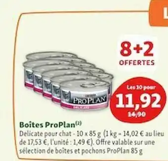 Maxi Zoo Boîtes proplan offre