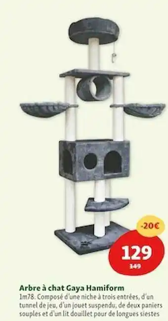 Maxi Zoo Arbre à chat gaya hamiform offre