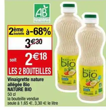Migros Vinaigre nature allégée bio nature bio offre