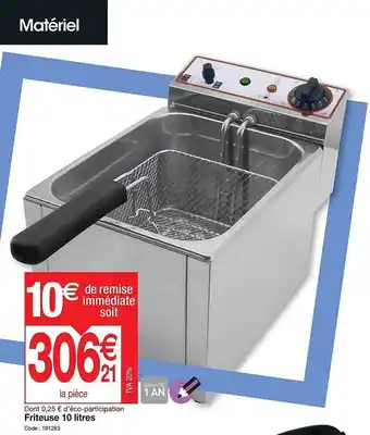 Promocash Friteuse 10 lites offre
