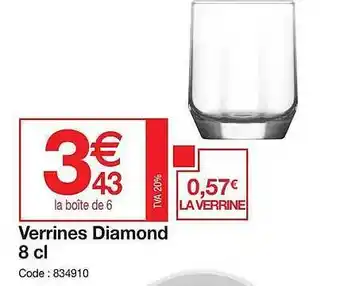 Verrines diamond 8 cl