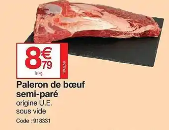 Promocash Paleron de boeuf semi-paré offre