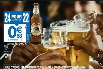 Promocash Bière moretti offre